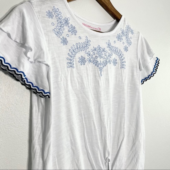 WHITE TOP FOR GIRLS - Sz L - Picture 6 of 7